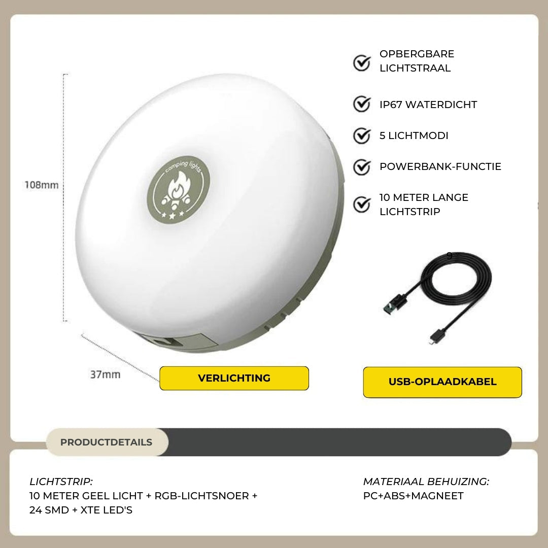 Supreme Lichtrol™ | Camping- en buitenverlichting waterdicht