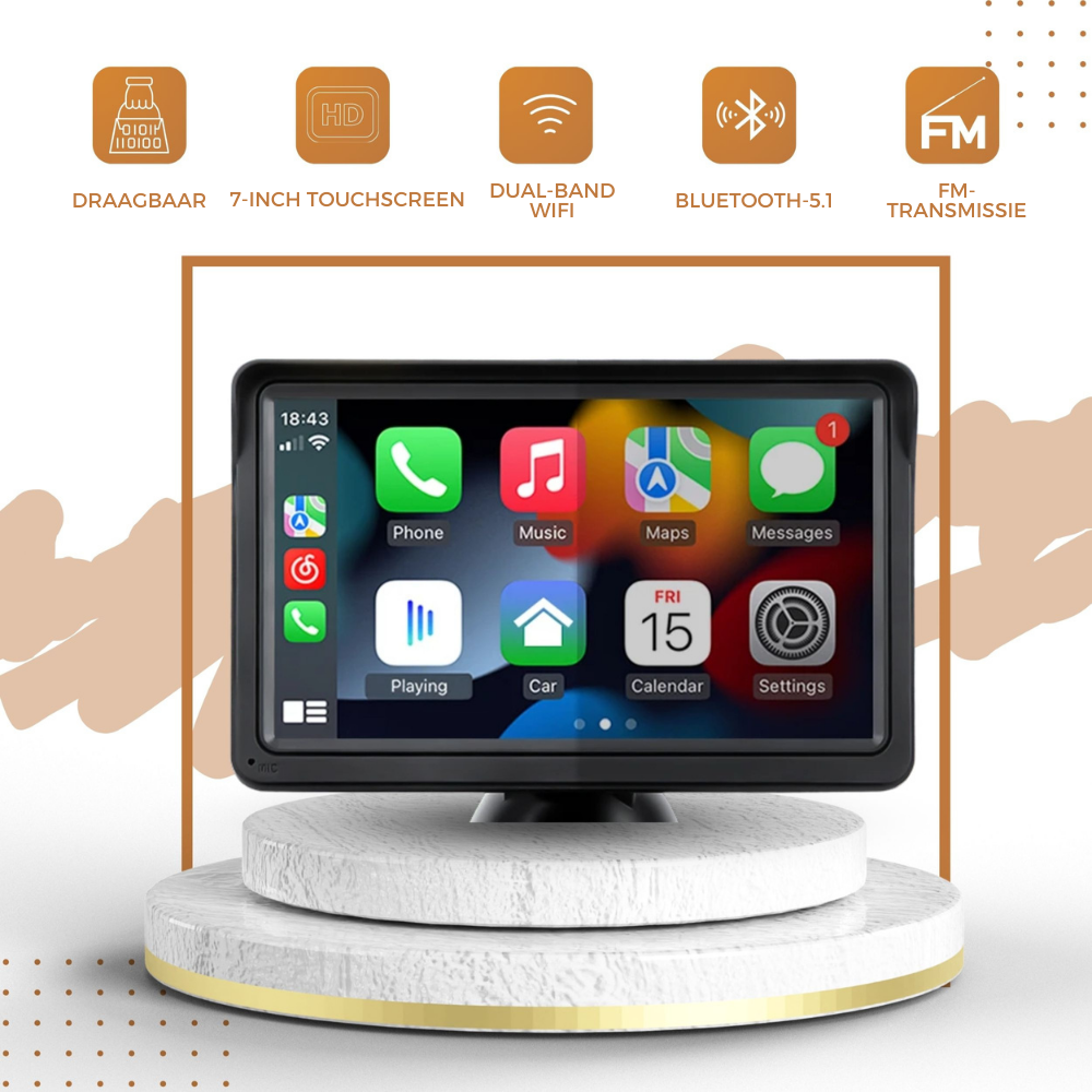Supreme Carplay™ - Transformeer je rit met naadloze connectiviteit en intelligente navigatie!