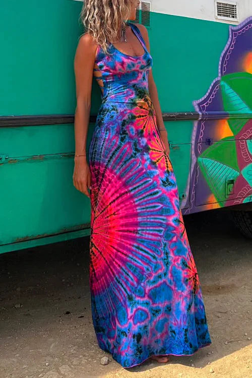 Supreme TieDye Jurk™ | comfortabele en stijlvolle Tie-Dye jurk