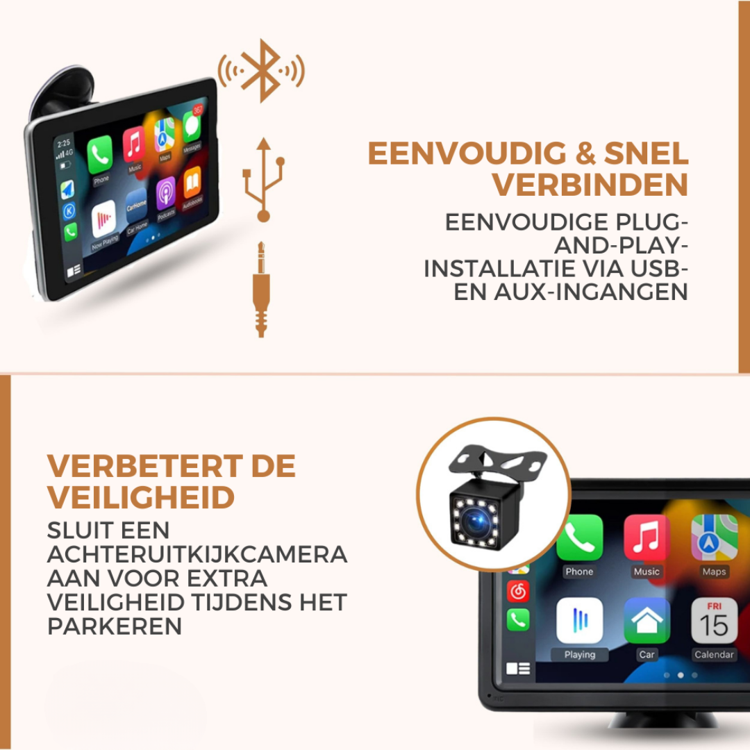 Supreme Carplay™ - Transformeer je rit met naadloze connectiviteit en intelligente navigatie!
