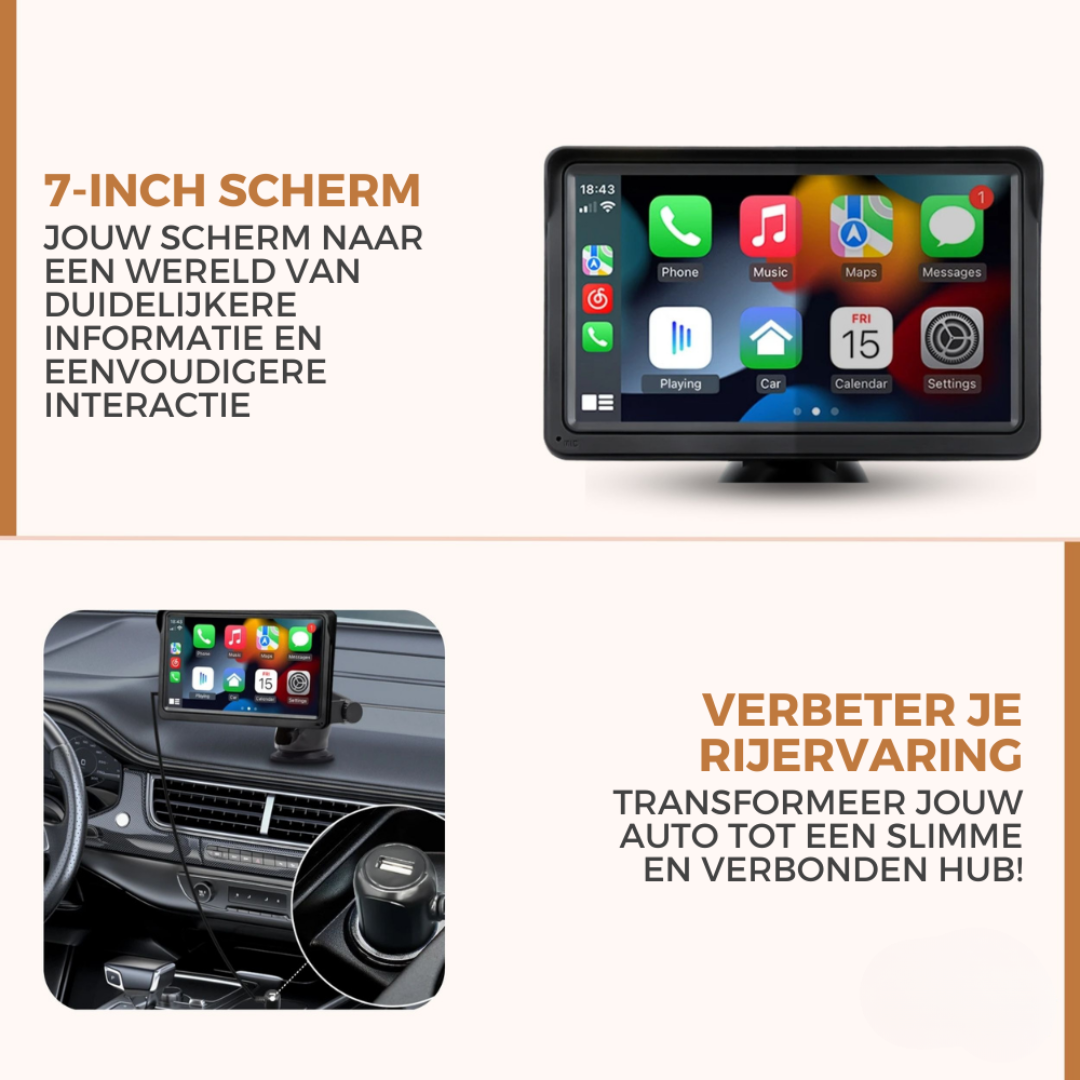 Supreme Carplay™ - Transformeer je rit met naadloze connectiviteit en intelligente navigatie!