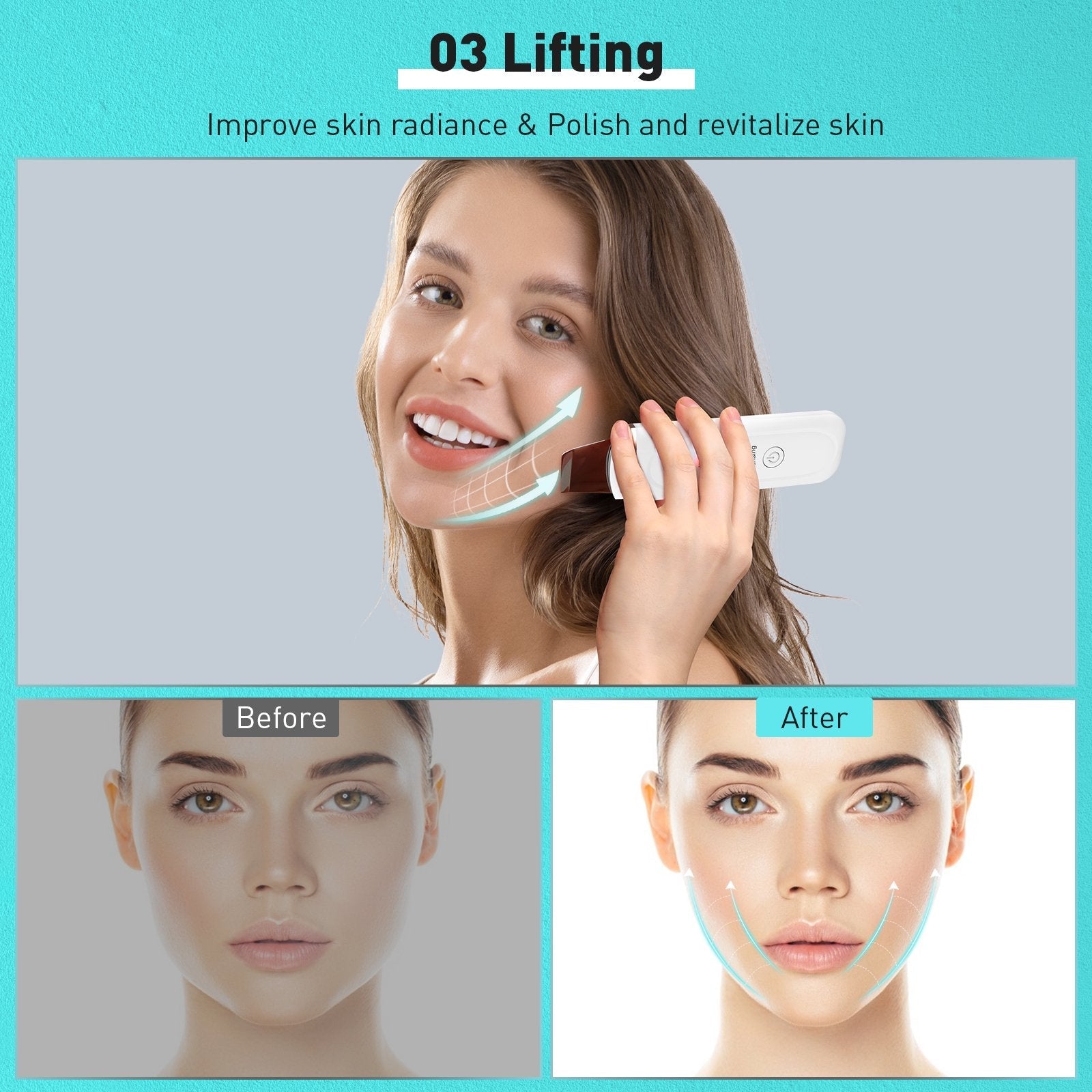 Supreme UltrasonicGlow™ |  Uw persoonlijke faceliftoplossing en huidreiniger!