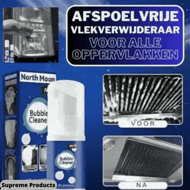 Supreme BubbleCleaner™ | 1+1 Gratis! Verwijdert hardnekkig vuil en vet met slechts één spray