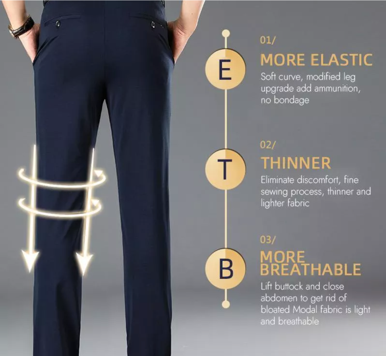Supreme StretchBroek™ |  Rekbare casual broek voor alle gelegenheden