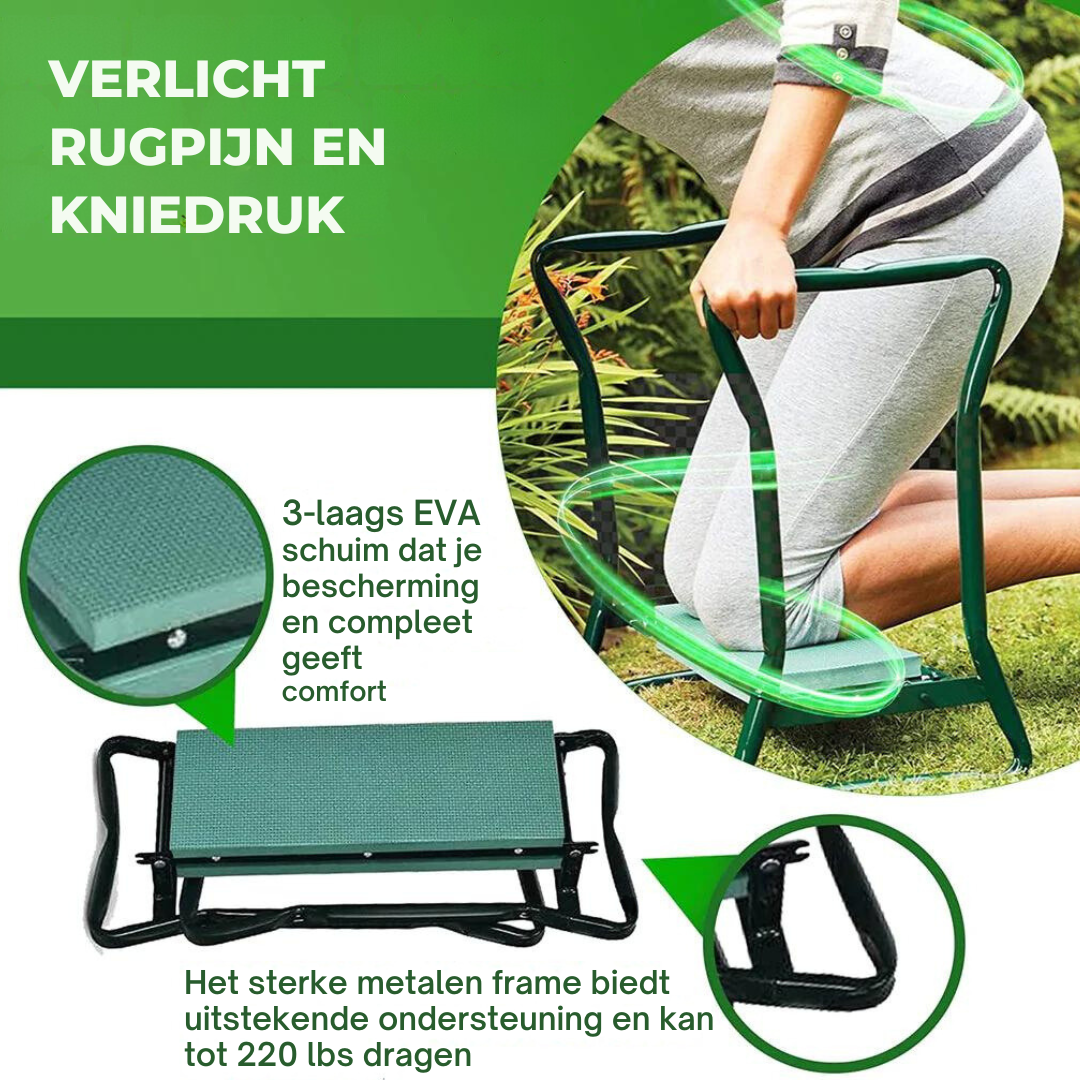 Supreme Kniebankje™ |  Een Groene Oase van Comfort voor Tuinliefhebbers!
