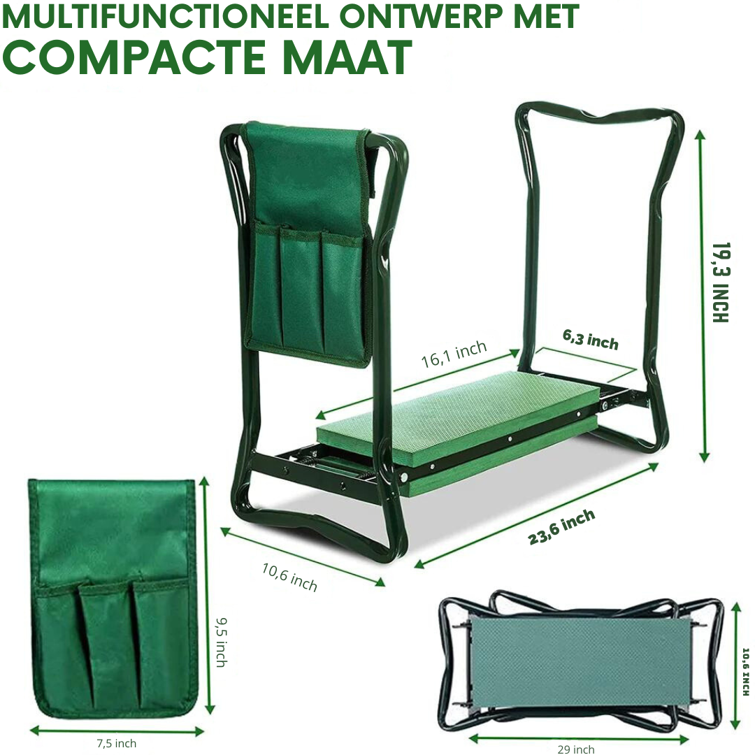 Supreme Kniebankje™ |  Een Groene Oase van Comfort voor Tuinliefhebbers!