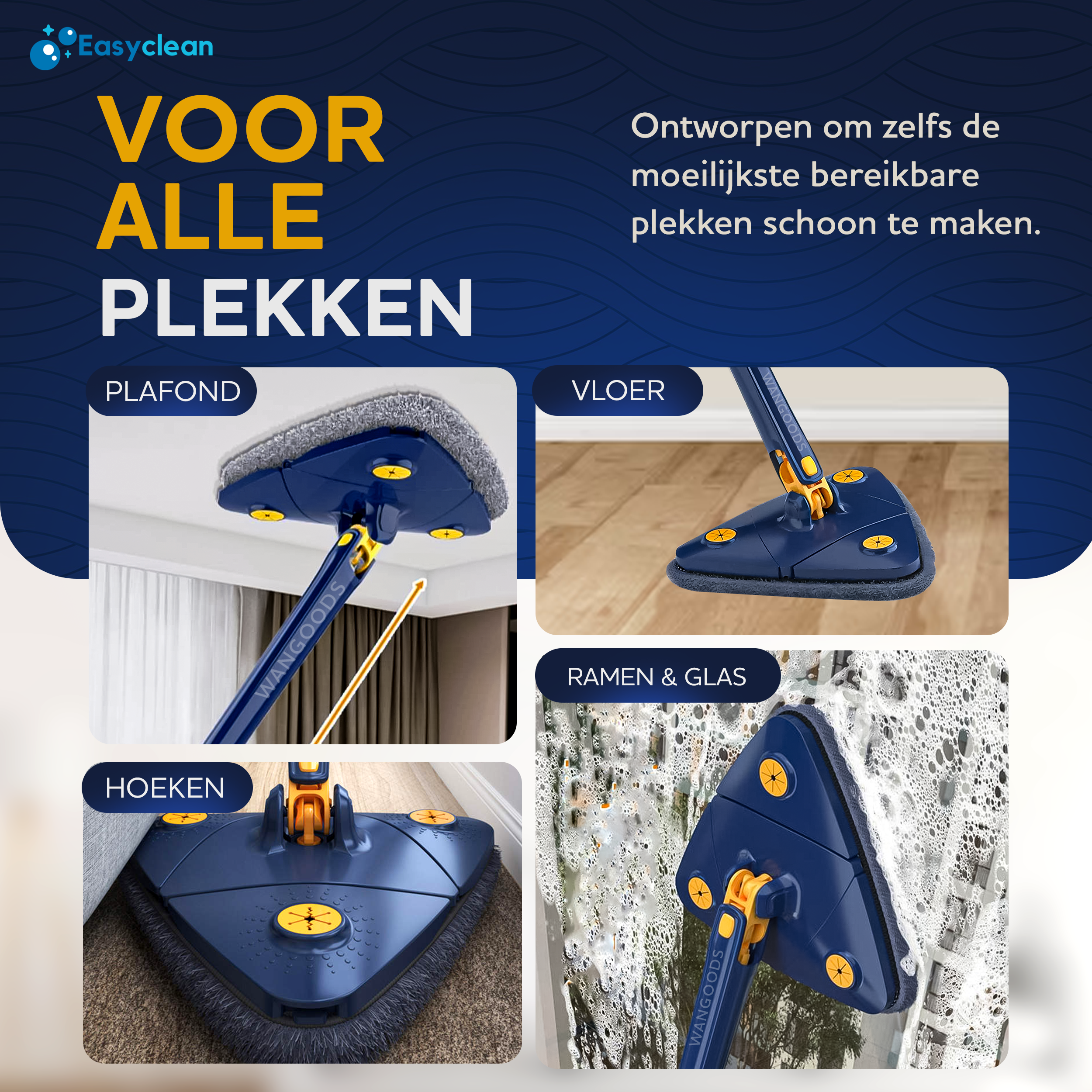 Supreme Dweil™ |  360° roterende schoonmaak dweil