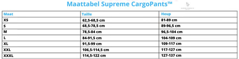 Supreme CargoPants™ De verstelbare cargo broek!
