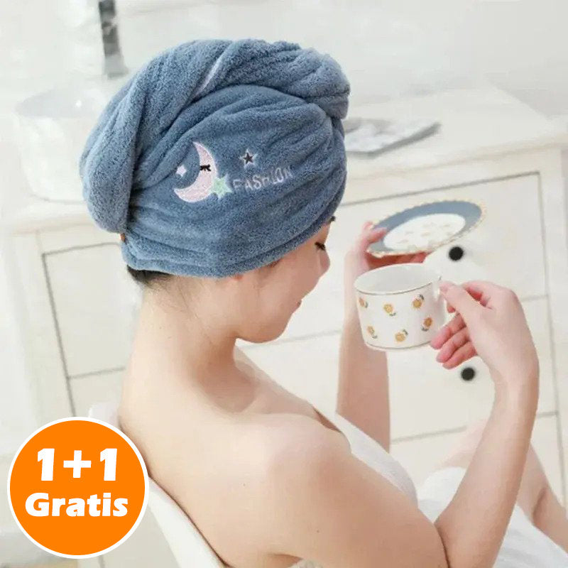 Supreme HaarHanddoek™  | 1+1 GRATIS!  Haarvriendelijke Oplossing voor Directe Droogheid!