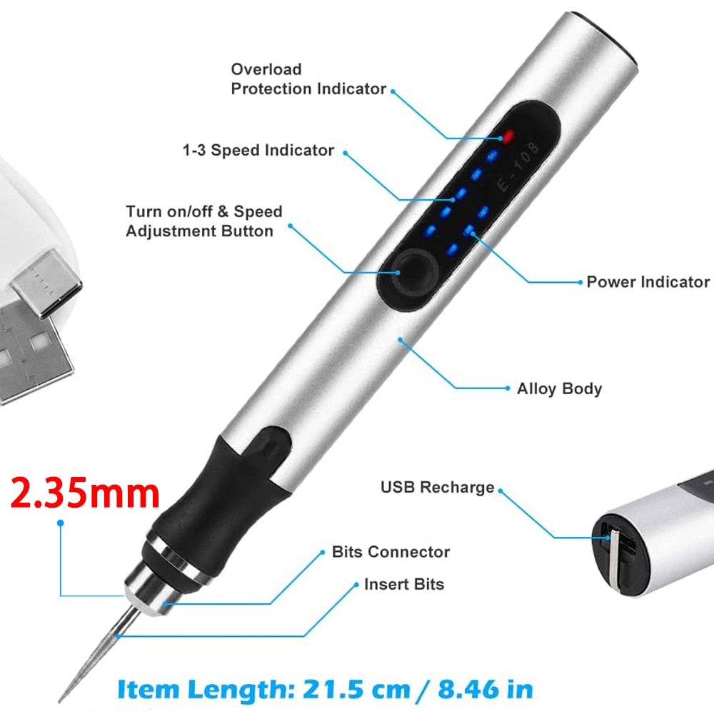 Supreme Graveerpen™ Nu met 25 GRATIS opzetstukken!