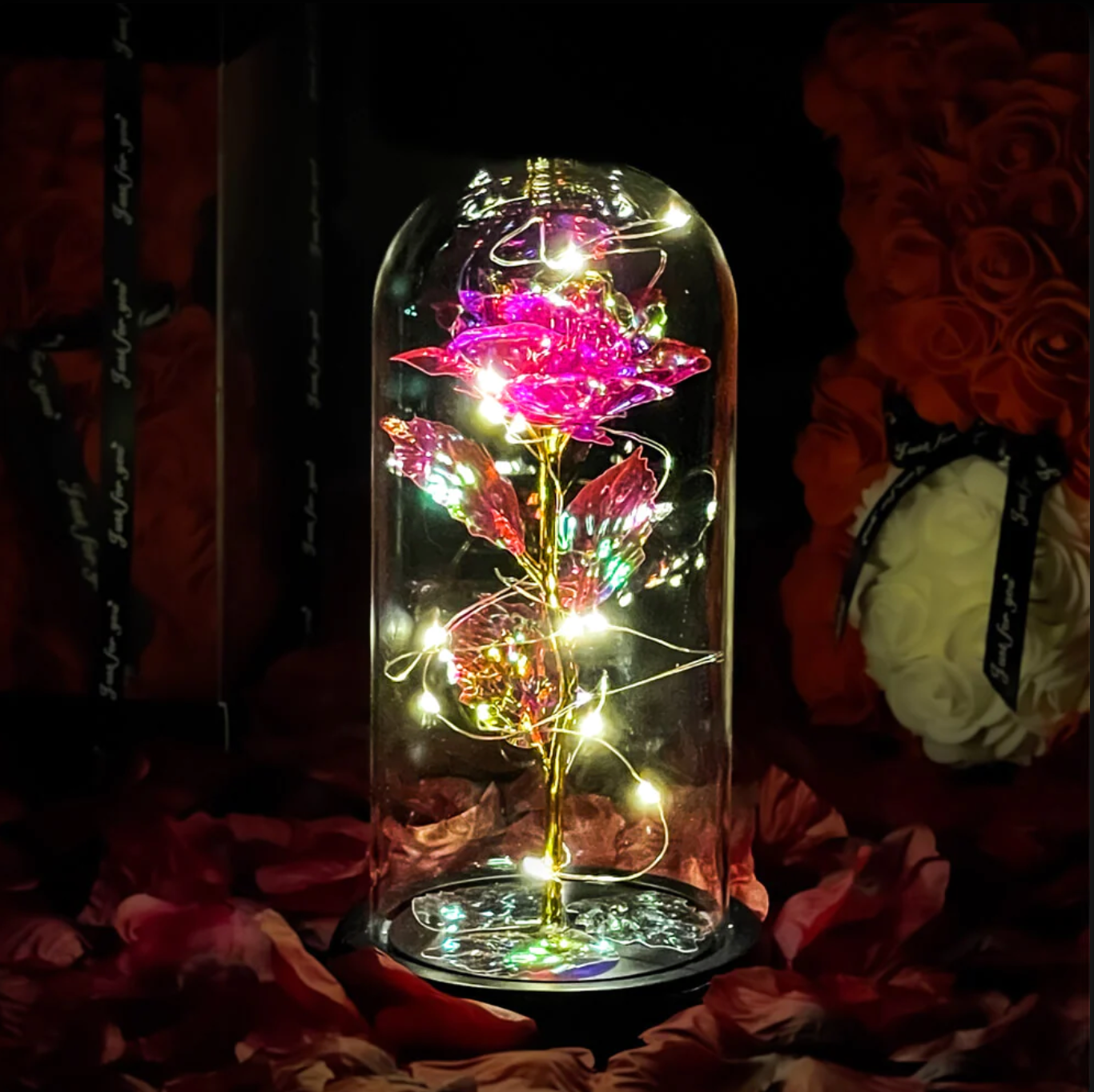 Supreme Roos™ | Roos in glas Perfect om cadeau te geven