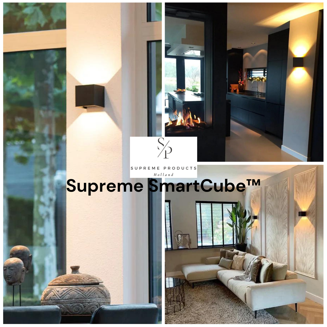 Supreme SmartCube™ | De luxe, moderne en slimme draadloze wandlamp!