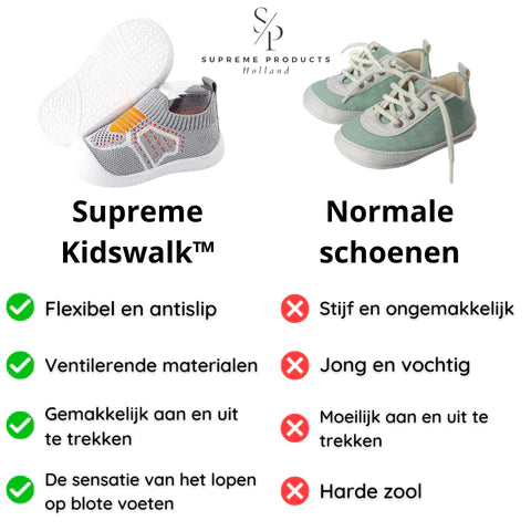 Supreme Kidswalk™ Veilige, gezonde en comfortabele schoentjes!