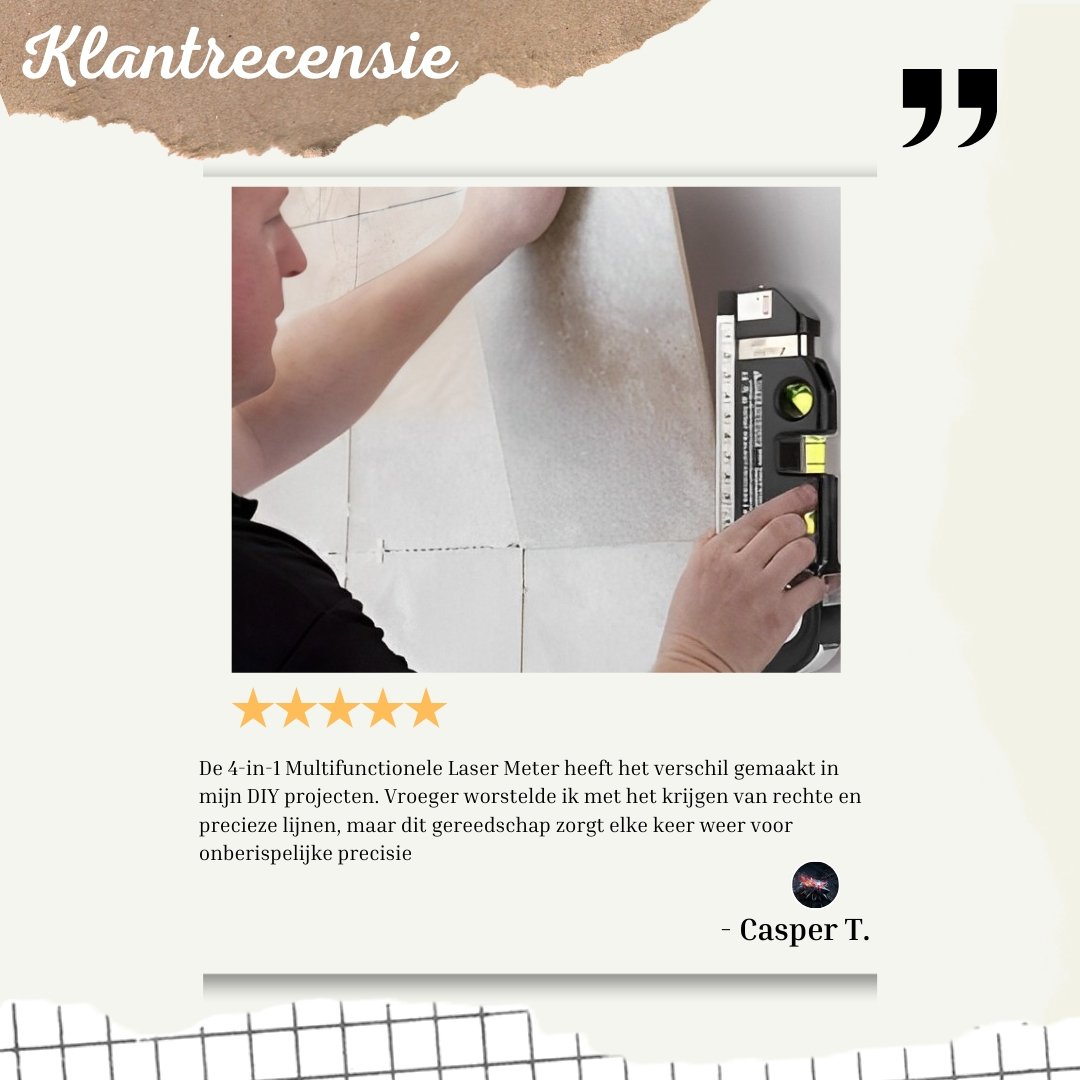 Supreme Meetlint™ |  Pro multifunctioneel meet- en laserapparaat