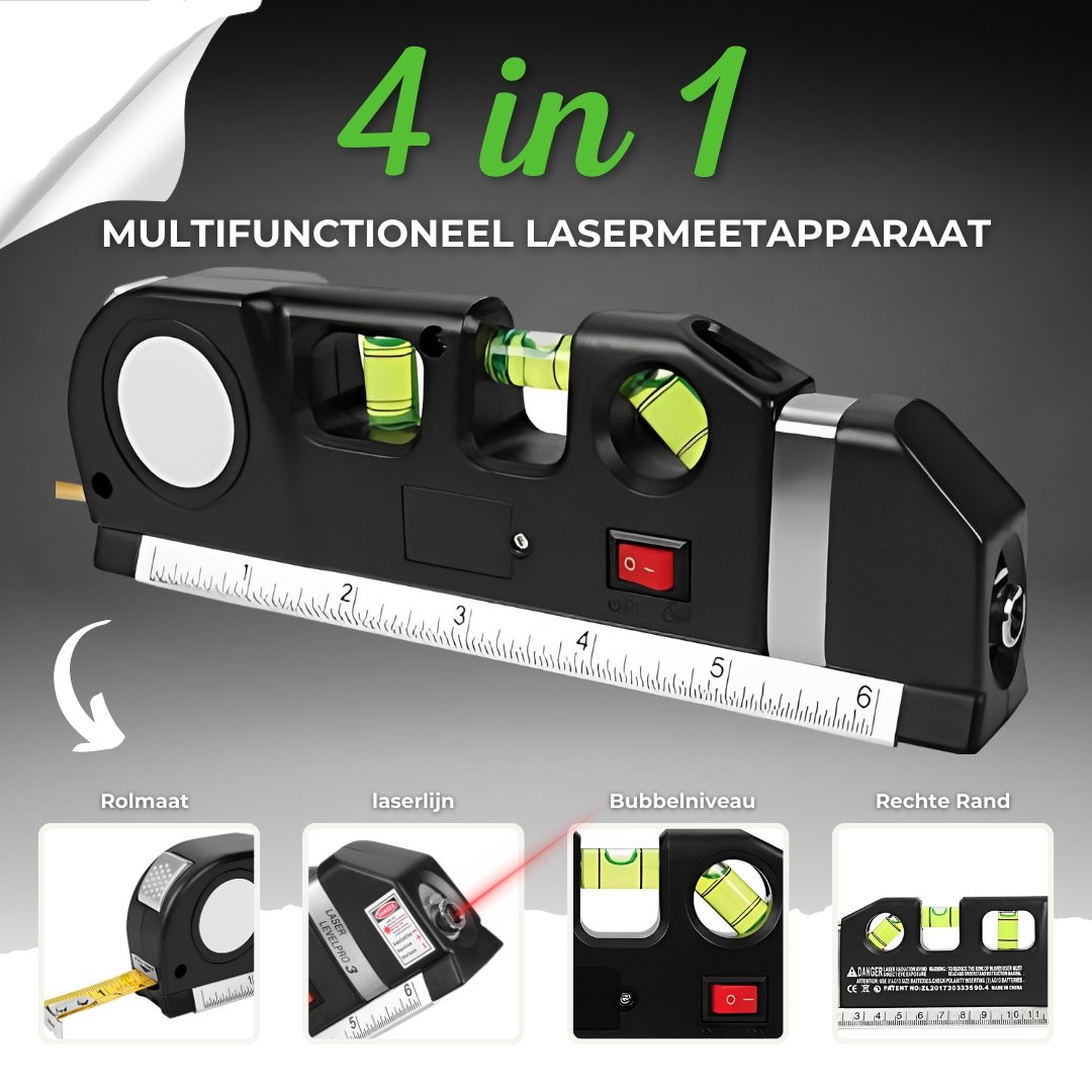 Supreme Meetlint™ |  Pro multifunctioneel meet- en laserapparaat