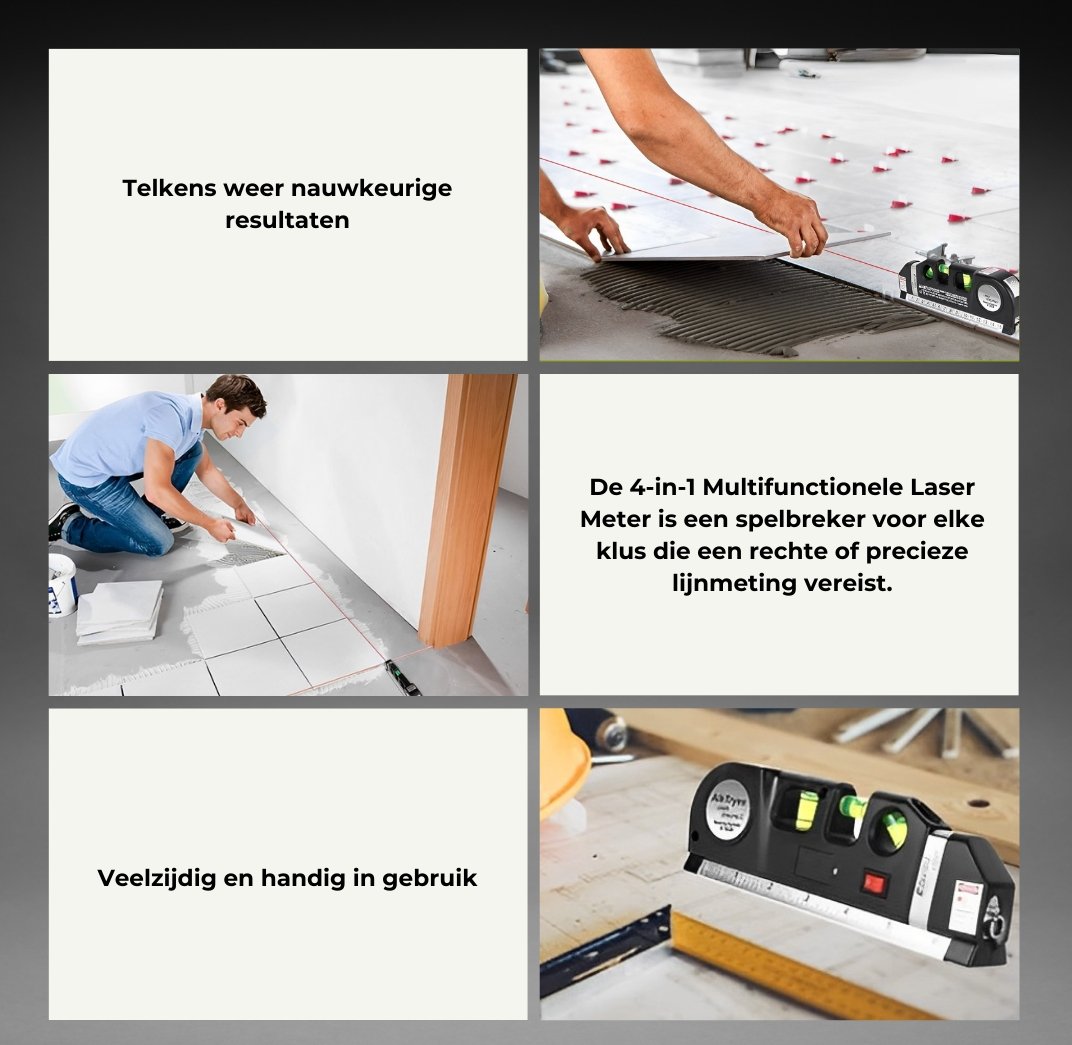 Supreme Meetlint™ |  Pro multifunctioneel meet- en laserapparaat