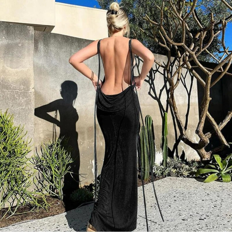 Supreme Backless Dress™ | lange stijlvolle jurk met open rug