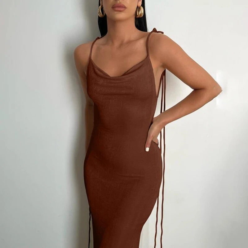 Supreme Backless Dress™ | lange stijlvolle jurk met open rug