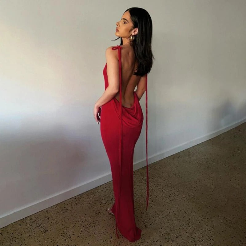 Supreme Backless Dress™ | lange stijlvolle jurk met open rug